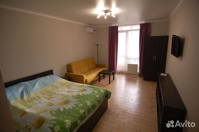 

1-к. квартира, 45 м², 3 кровати