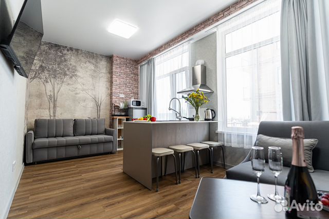 

Квартира-студия, 33 м², 2 кровати