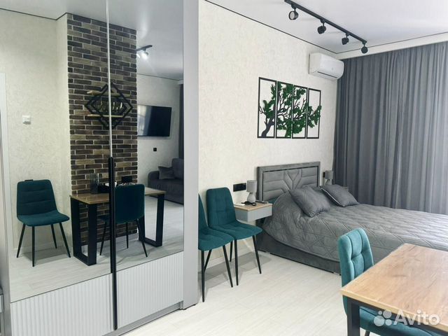 

Квартира-студия, 33 м², 2 кровати