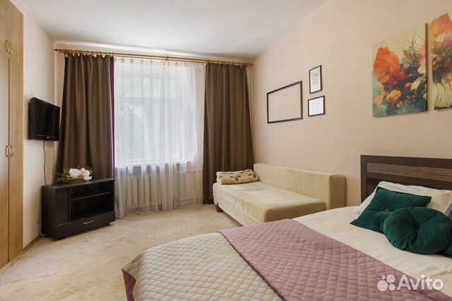 

1-к. квартира, 40 м², 2 кровати