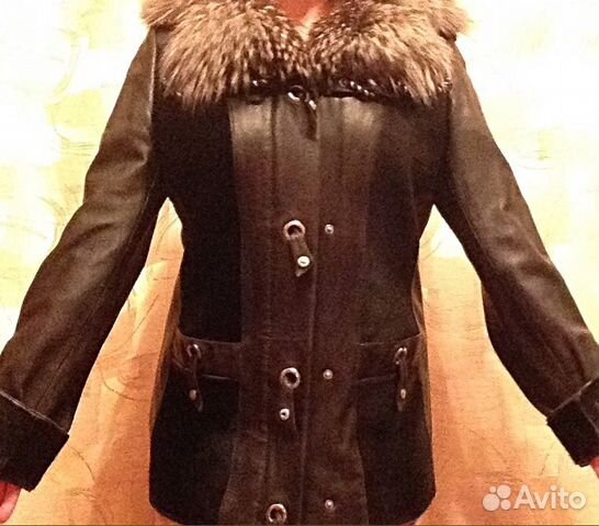 Кожаная итальянская курточка