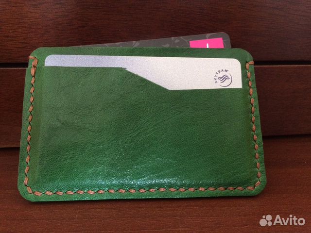 Картхолдер, визитница из натуральной кожи