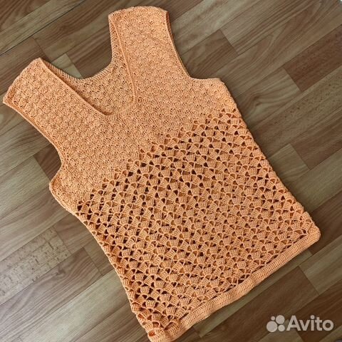 Топ майка ручная вязка Топ майка ручная вязка