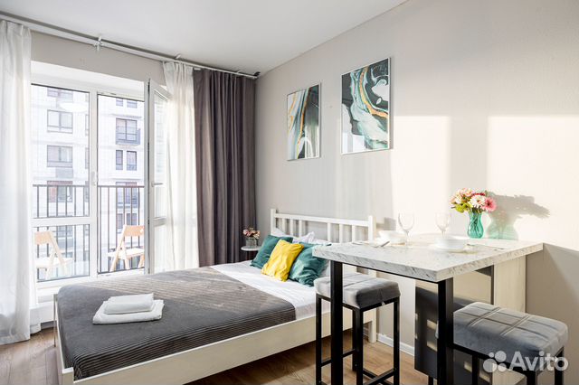 

Квартира-студия, 23 м², 1 кровать