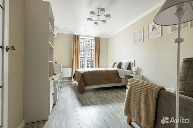 

1-к. квартира, 40 м², 2 кровати