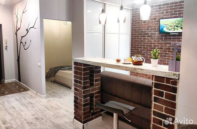 

1-к. квартира, 55 м², 2 кровати