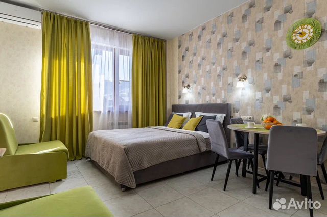 

Квартира-студия, 27 м², 3 кровати