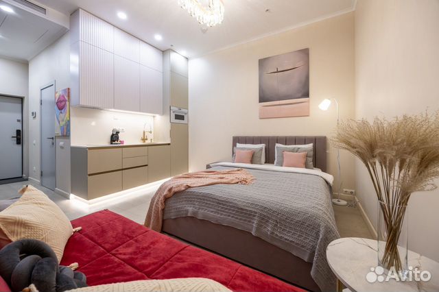 

Квартира-студия, 30 м², 2 кровати