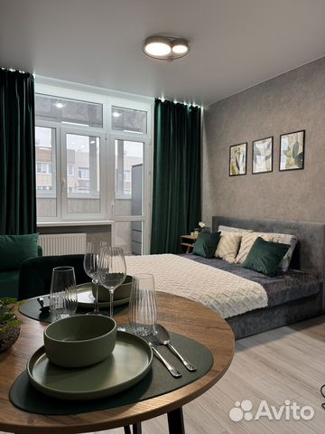 

Квартира-студия, 27 м², 1 кровать