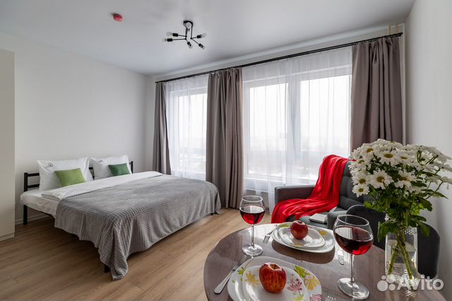 

Квартира-студия, 30 м², 1 кровать