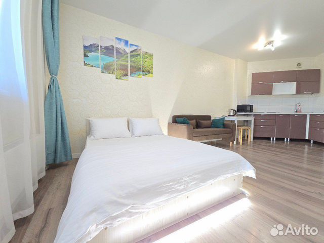 

Квартира-студия, 35 м², 2 кровати
