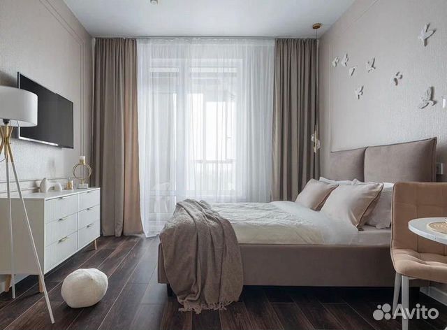 

Квартира-студия, 27 м², 2 кровати