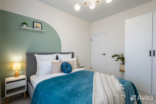 

1-к. квартира, 51,5 м², 2 кровати