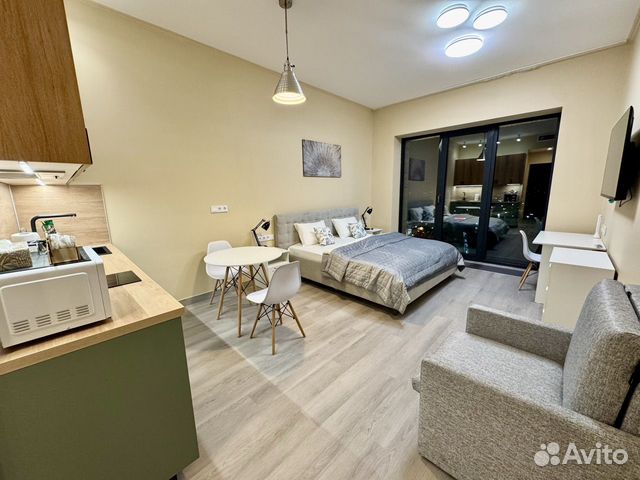 

Квартира-студия, 30 м², 2 кровати