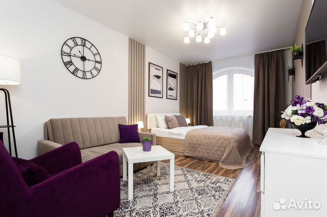 

1-к. квартира, 45 м², 2 кровати