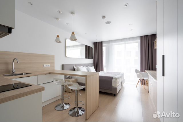 

Квартира-студия, 26 м², 1 кровать