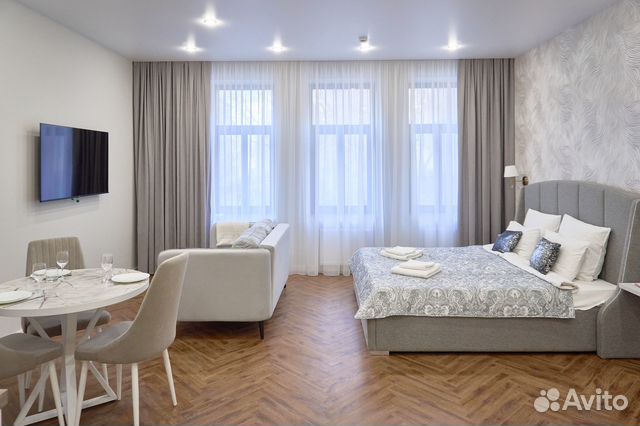 

Квартира-студия, 35 м², 1 кровать