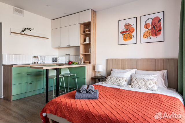 

Квартира-студия, 26 м², 1 кровать