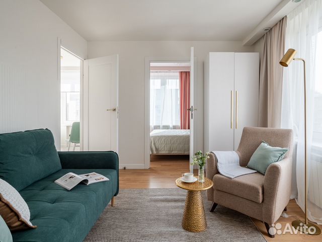 

2-к. квартира, 46 м², 2 кровати