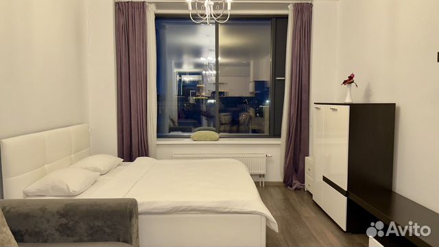 

Квартира-студия, 32 м², 2 кровати