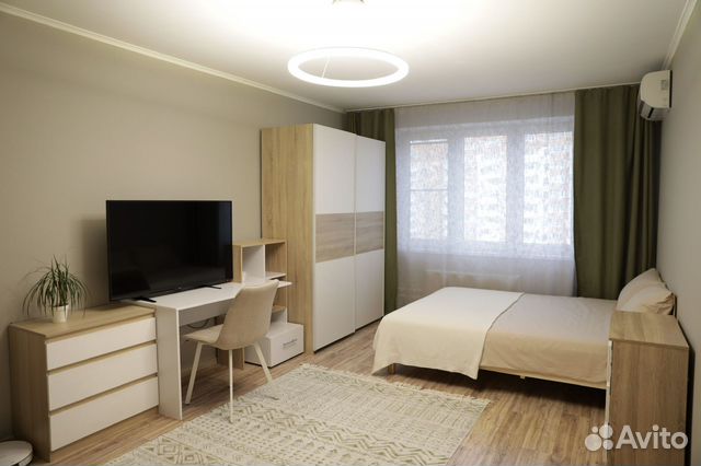 

1-к. квартира, 39 м², 2 кровати