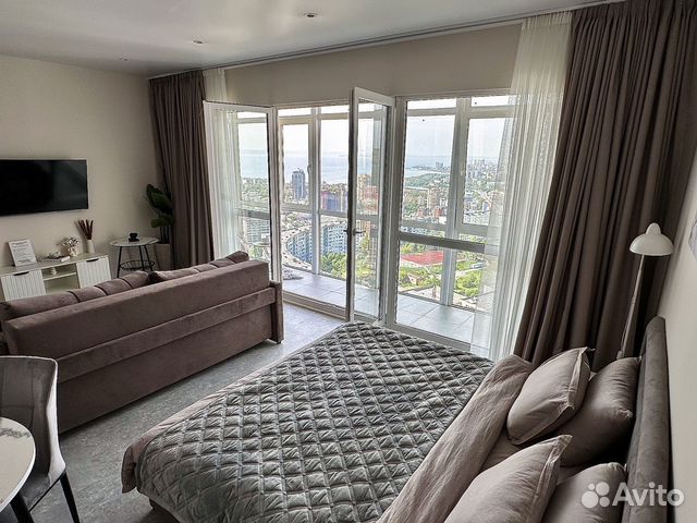 

Квартира-студия, 45 м², 2 кровати