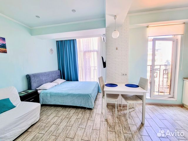 

Квартира-студия, 28 м², 2 кровати