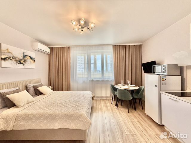 

Квартира-студия, 30 м², 2 кровати