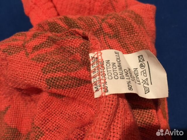 Новое летнее платье, размер S, хлопок/лён