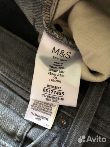 Джинсы мужские marks&spencer Джинсы мужские marks&spencer
