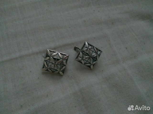 Серьги квадраты