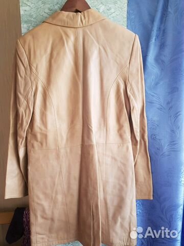 Плащ кожаный, куртка, не б/у, Италия