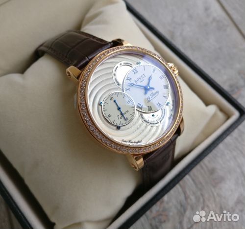 Мужские часы Bovet Fleurier Gold с инкрустацией