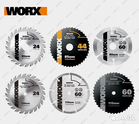 Диск для мини пил worx 85/115/120 мм