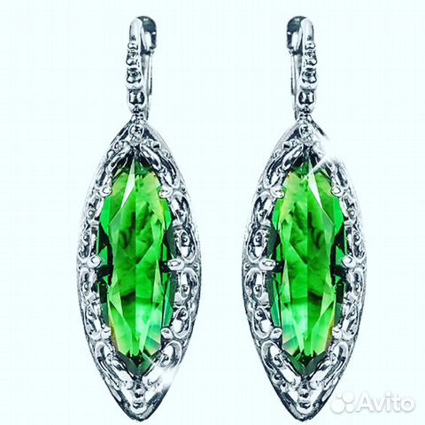 Серьги с кристаллами Swarovski
