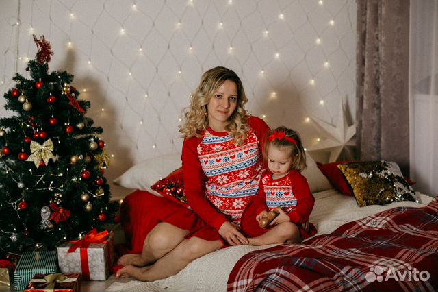 Одинаковые платья, family look, платье мама и дочк
