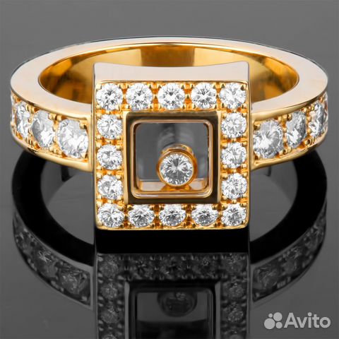 Кольцо Chopard из коллекции Happy Diamonds Square