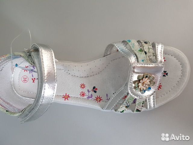 Новые серебристые босоножки /36 р 23.5 см