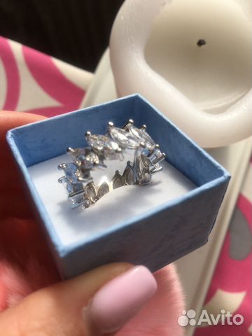 Серебряное Кольцо с цирконами