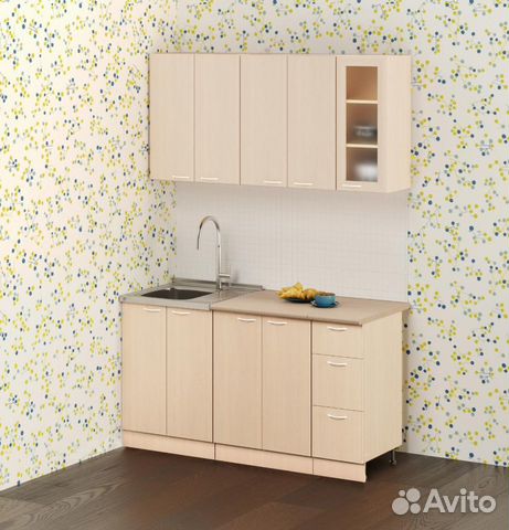 Кухонный гарнитур эконом 1,5м