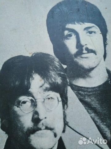 Фото Картина Beatles большая винтаж СССР 1972 г