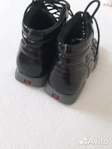 Ботинки весенне-осенние черные лакиров. 36р
