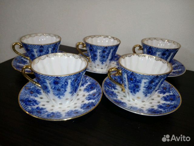 Сервиз чай. Л.Ф.З. чайные пары. U.S.S.R. С.С.С.Р