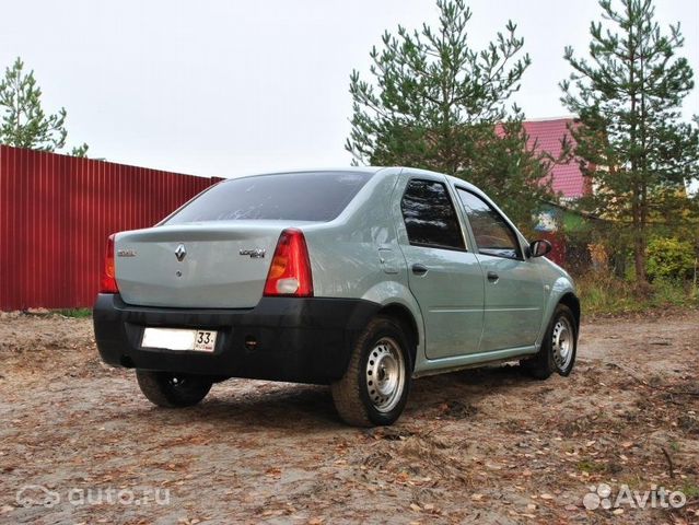 Бампер задний Renault Logan, б/у, с 2005 г Бампер задний Renault Logan, б/у, с 2005 г