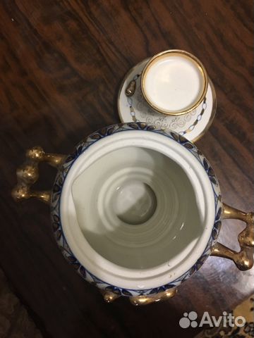 Самовар гжель СССР фарфоровый Самовар гжель СССР фарфоровый