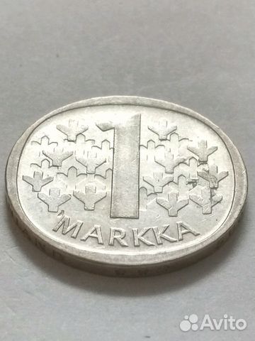 1 марка 1965 года.серебро