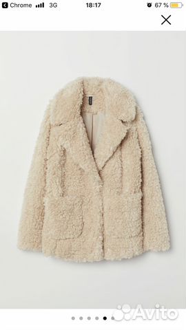 Пальто из искусственного меха H&M