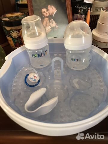 Стерилизатор avent (+2бутылочки и соска) Стерилизатор avent (+2бутылочки и соска)