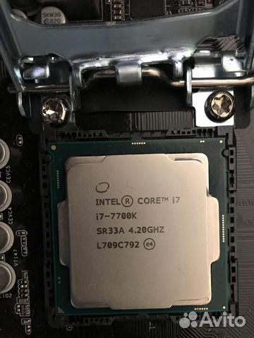 Intel core i7 7700k+кулер