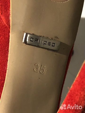 Красные замшевые Туфли Calipso 35-36 размер Красные замшевые Туфли Calipso 35-36 размер